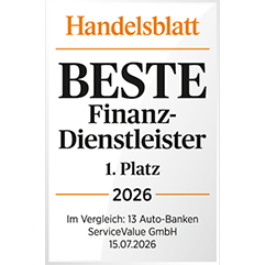 Siegel: Handelsblatt-Studie 2026 „Beste Finanzdienstleister"