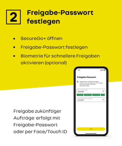 App Freigabe Passwort vergeben