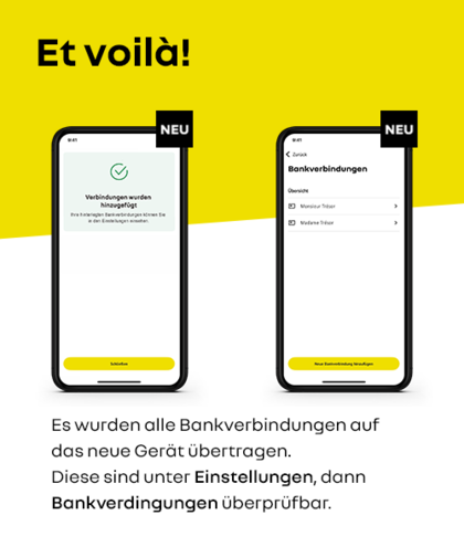 Gerätewechsel erfolgreich